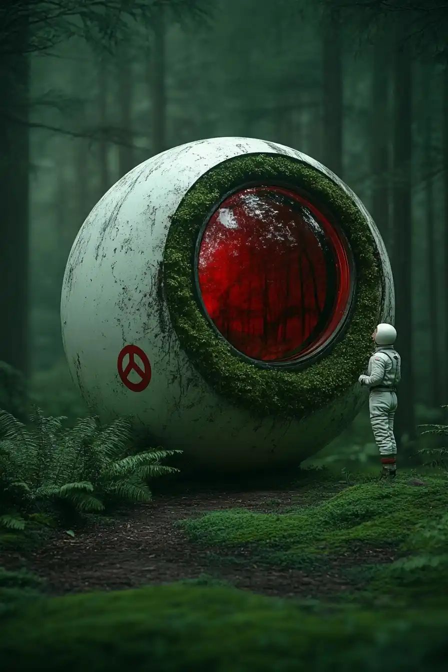 Capsule Corp in Endor Midjourney提示词