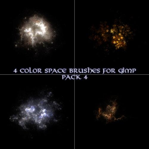 4款高清晰宇宙星空&nbsp;GIMP&nbsp;画笔笔刷&nbsp;（之四）