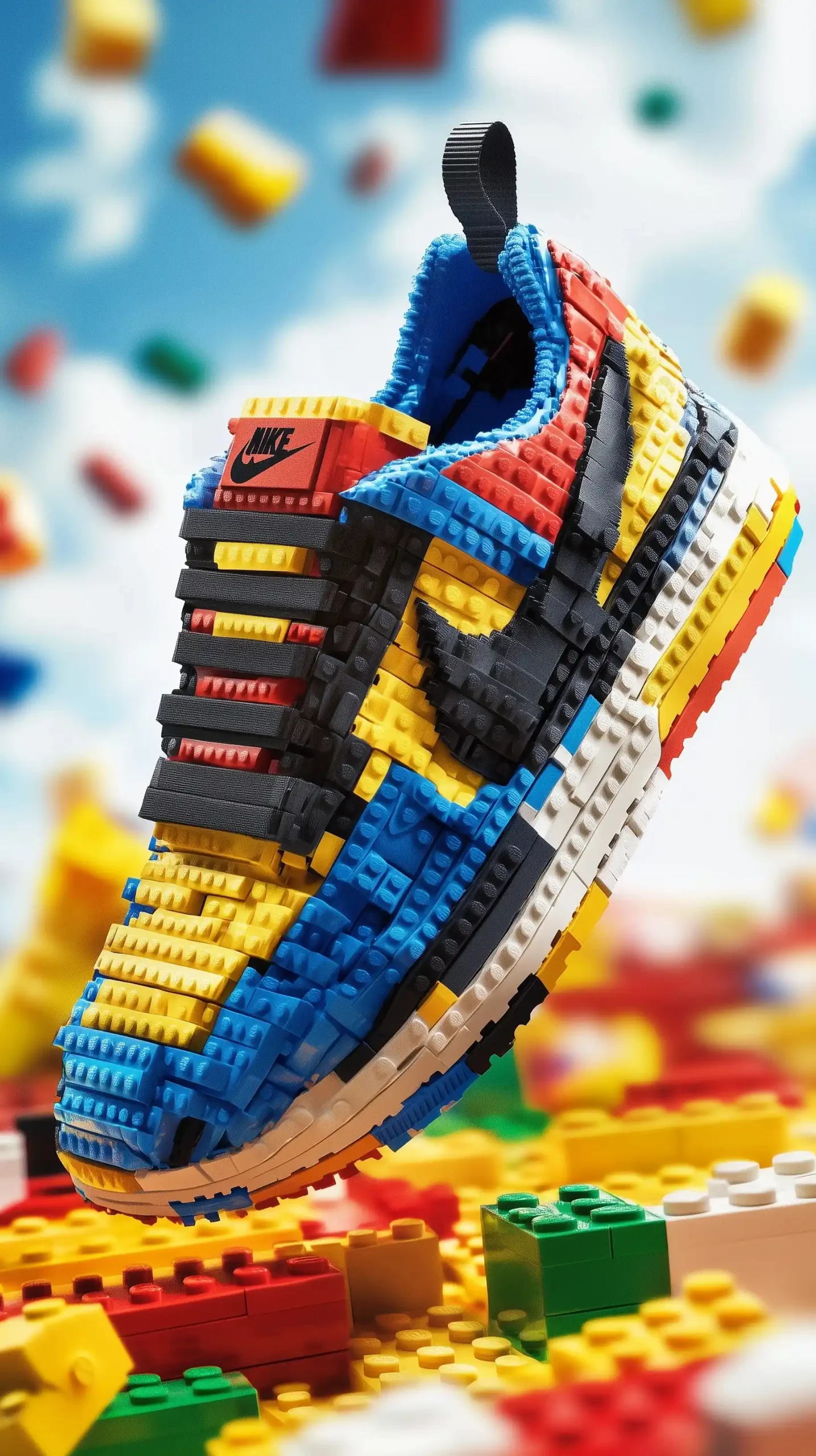 Lego Nike Running Shoes Midjourney提示词