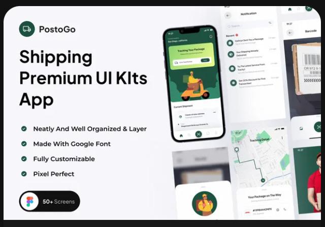 PostoGo - Shipping Premium UI KIts App