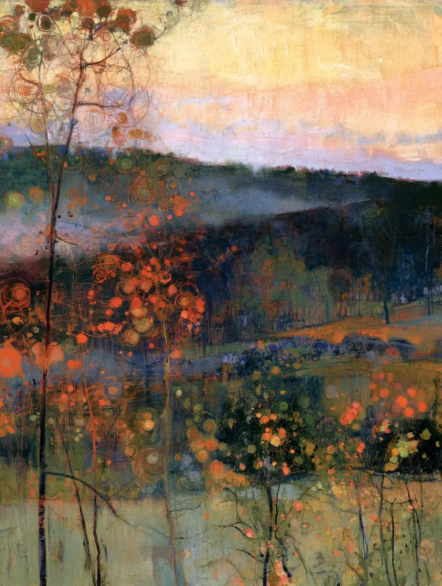 Impressionistic Autumn Landscape Midjourney提示词