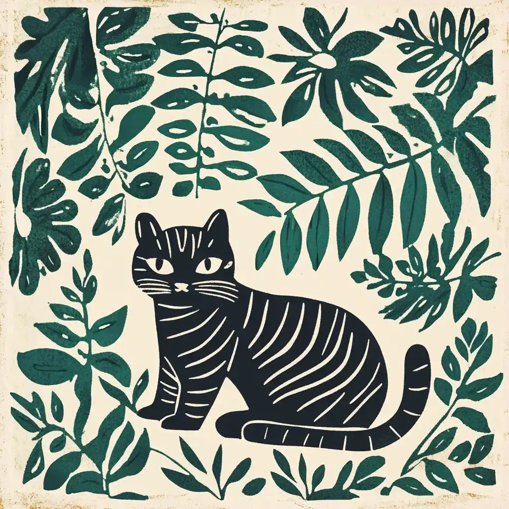 Retro Indian Block Print Midjourney 提示词生成效果