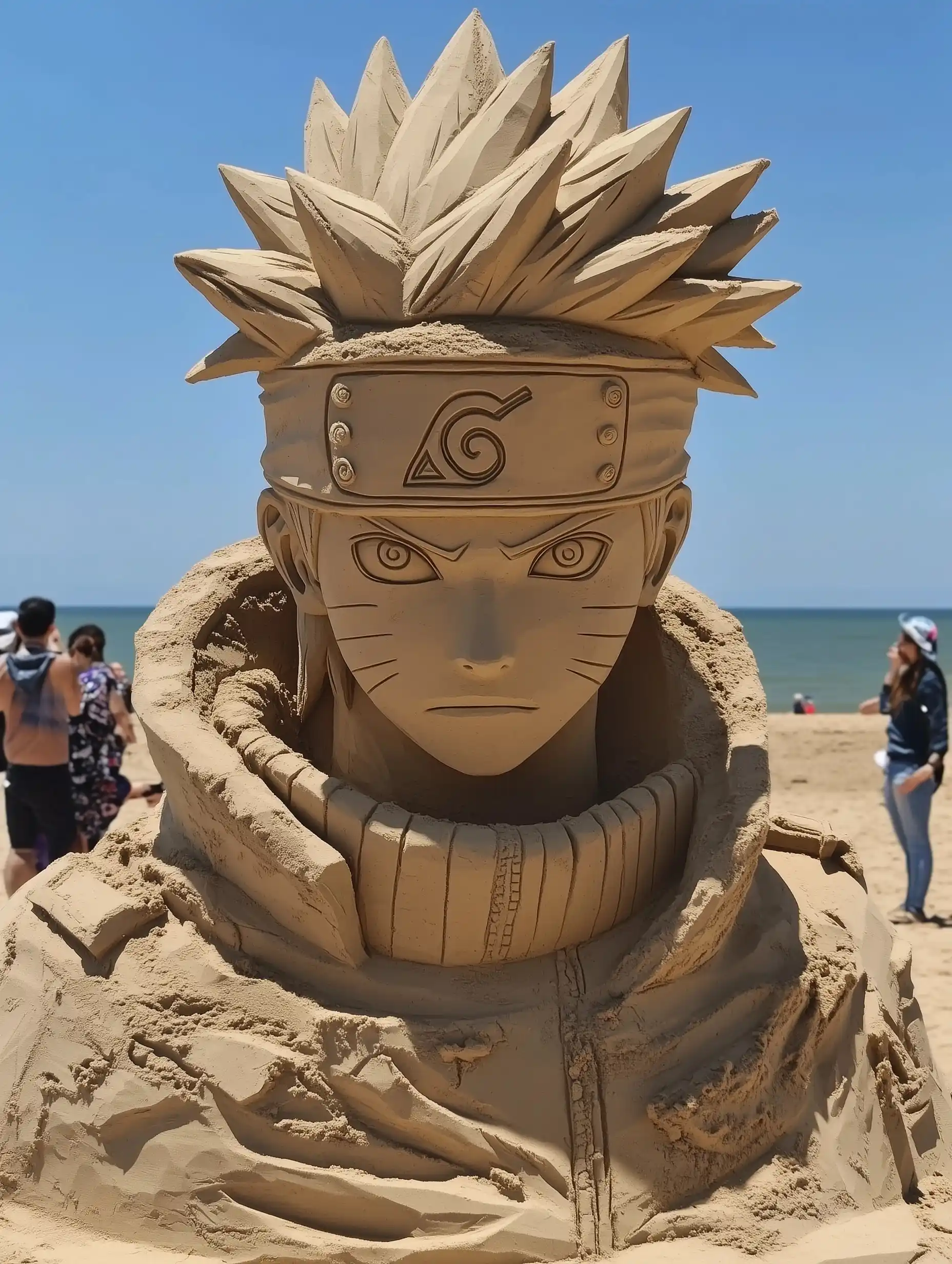 Sand Sculpture of Kakashi Midjourney提示词