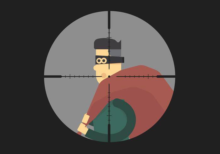小偷矢量头像