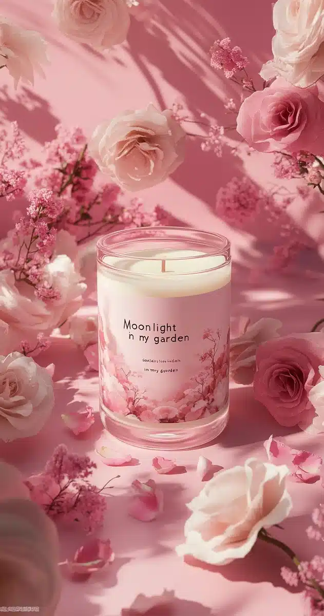 Minimalist Candle Packaging Design Midjourney提示词