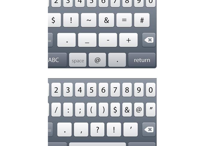 矢量iPhone元素＆amp;纽扣