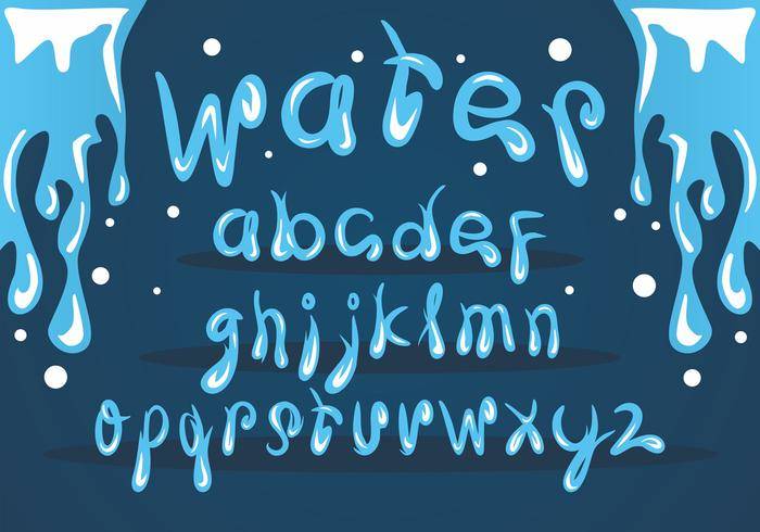 冰水字体矢量包