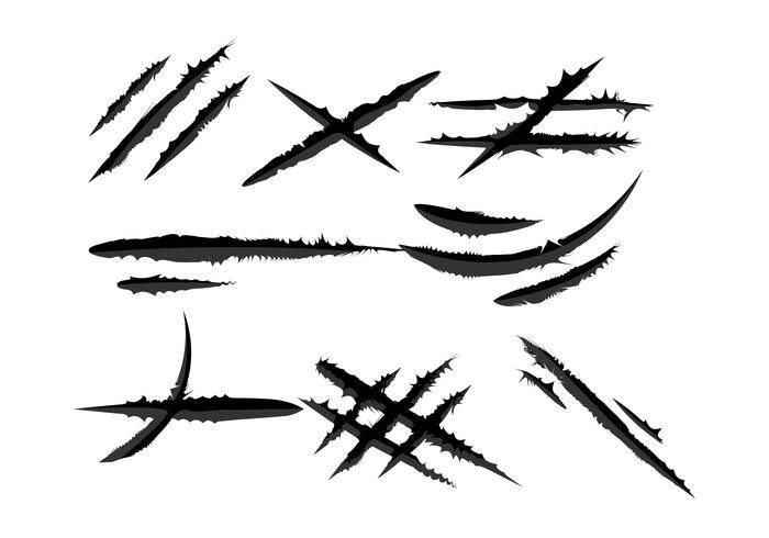免费划痕标记矢量