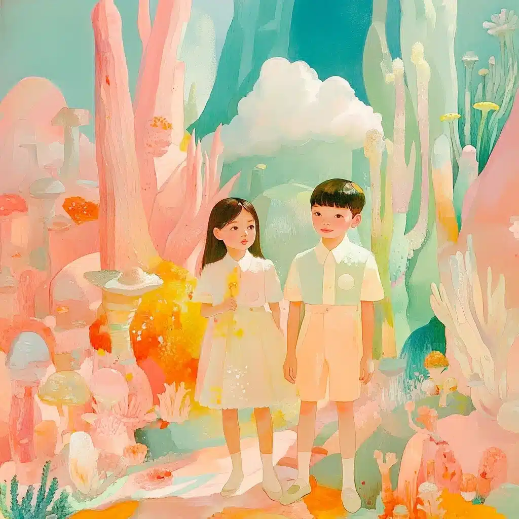 Futuristic Students in Surrealism Midjourney提示词