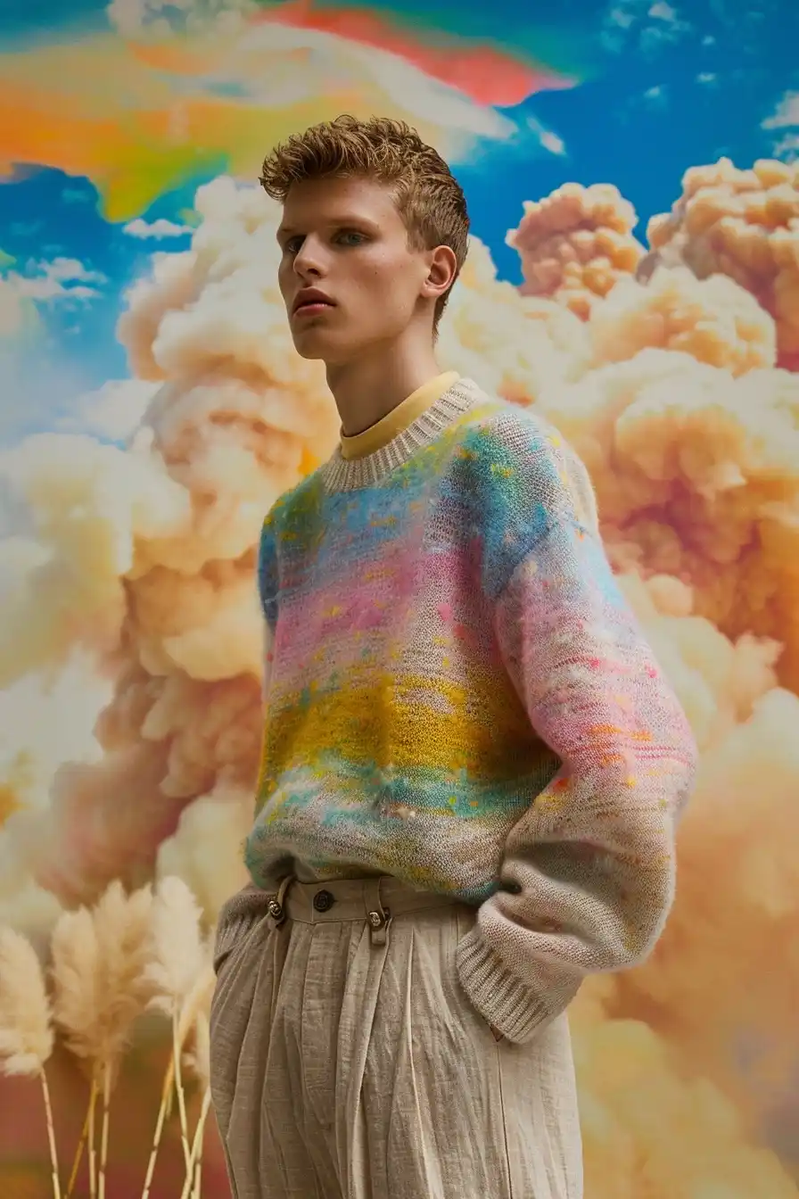 Pastel Fashion Forest Portrait Midjourney 提示词生成效果
