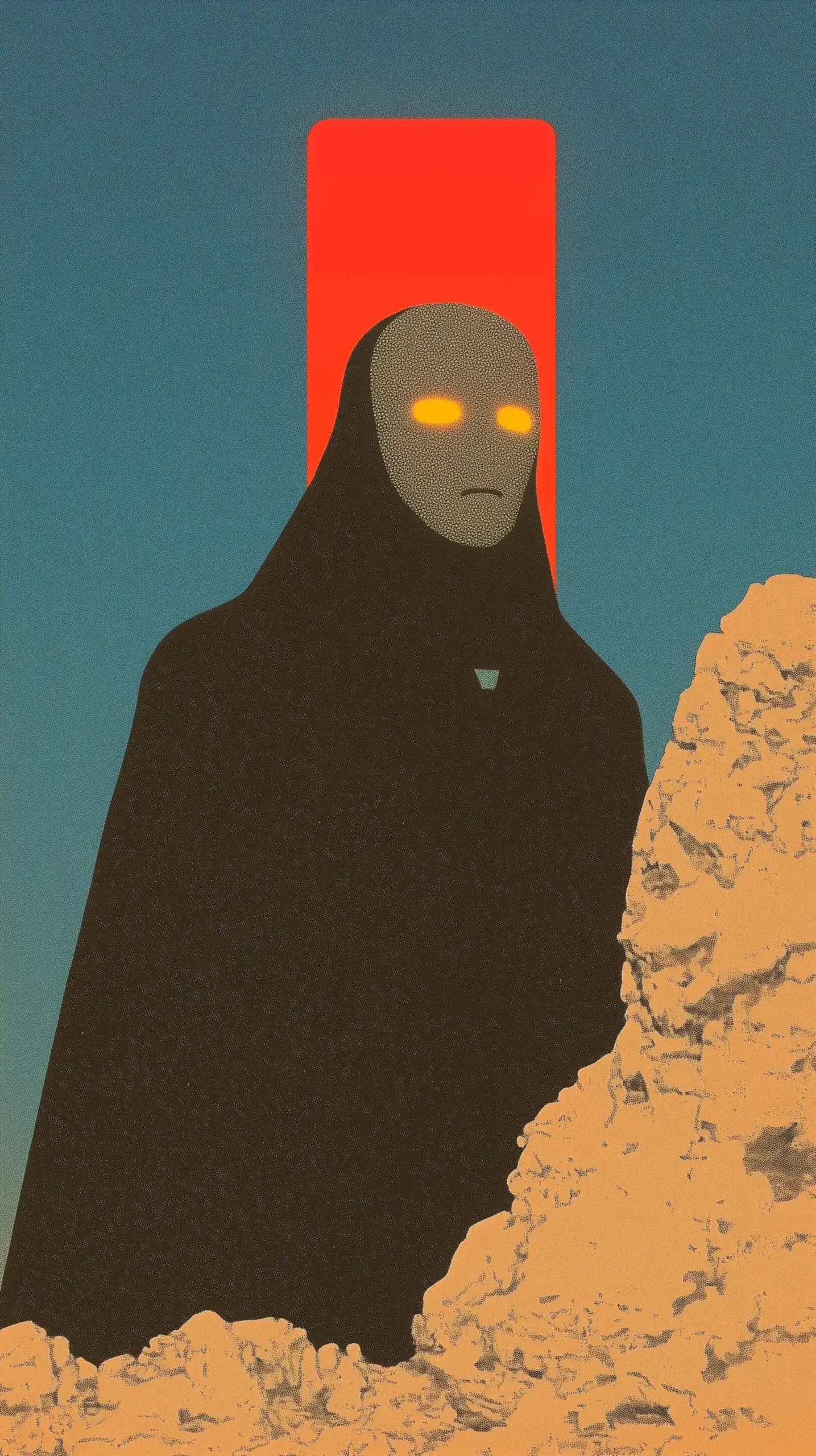 Minimalist Dark Guide by Moebius Midjourney提示词