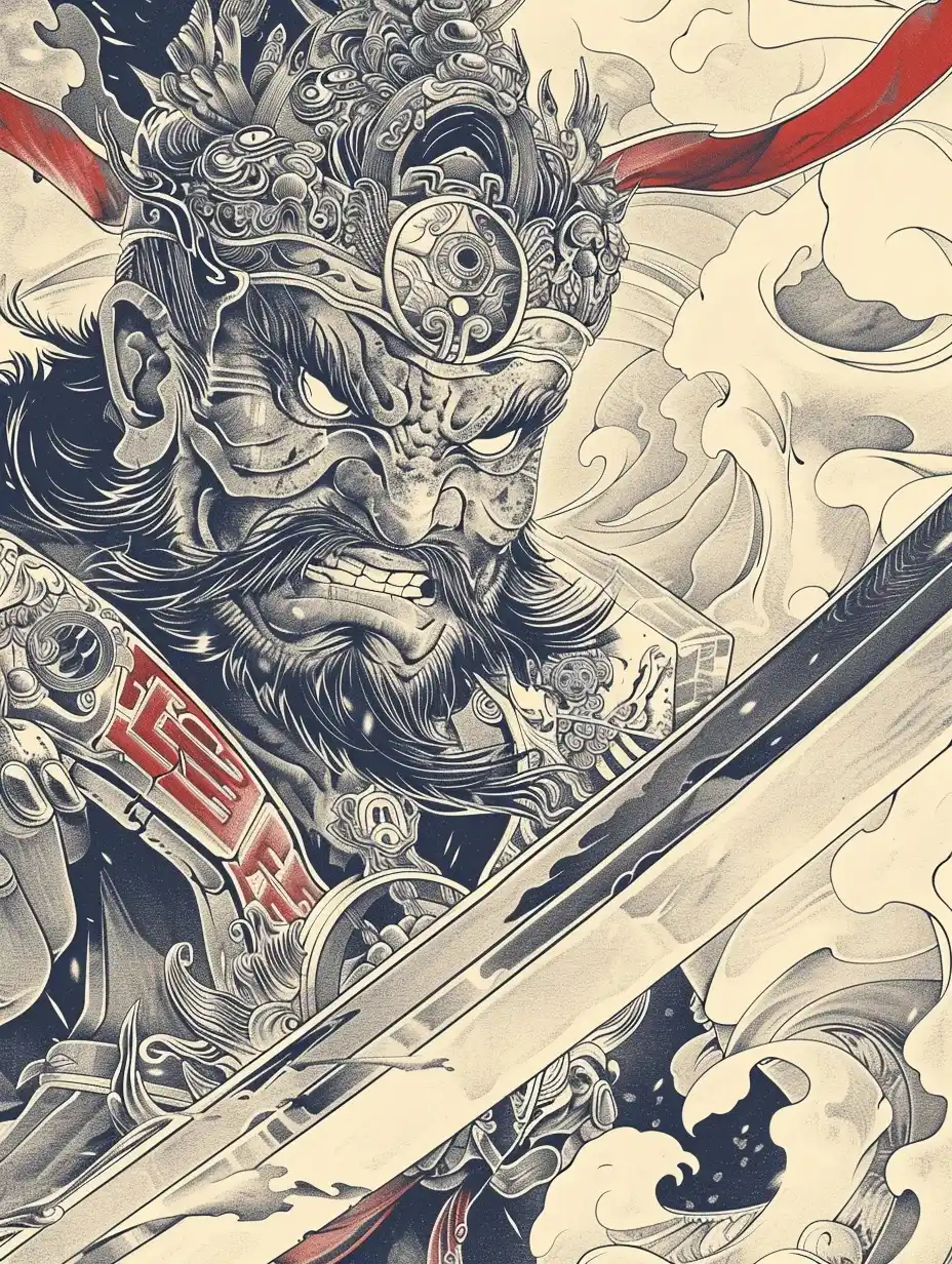 Epic Vajra Bodhisattva Art Midjourney提示词