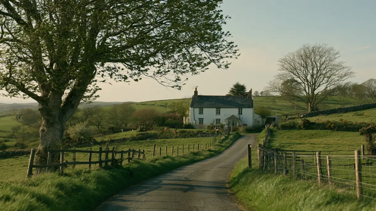 Still Rural Landscape Cottage Midjourney提示词