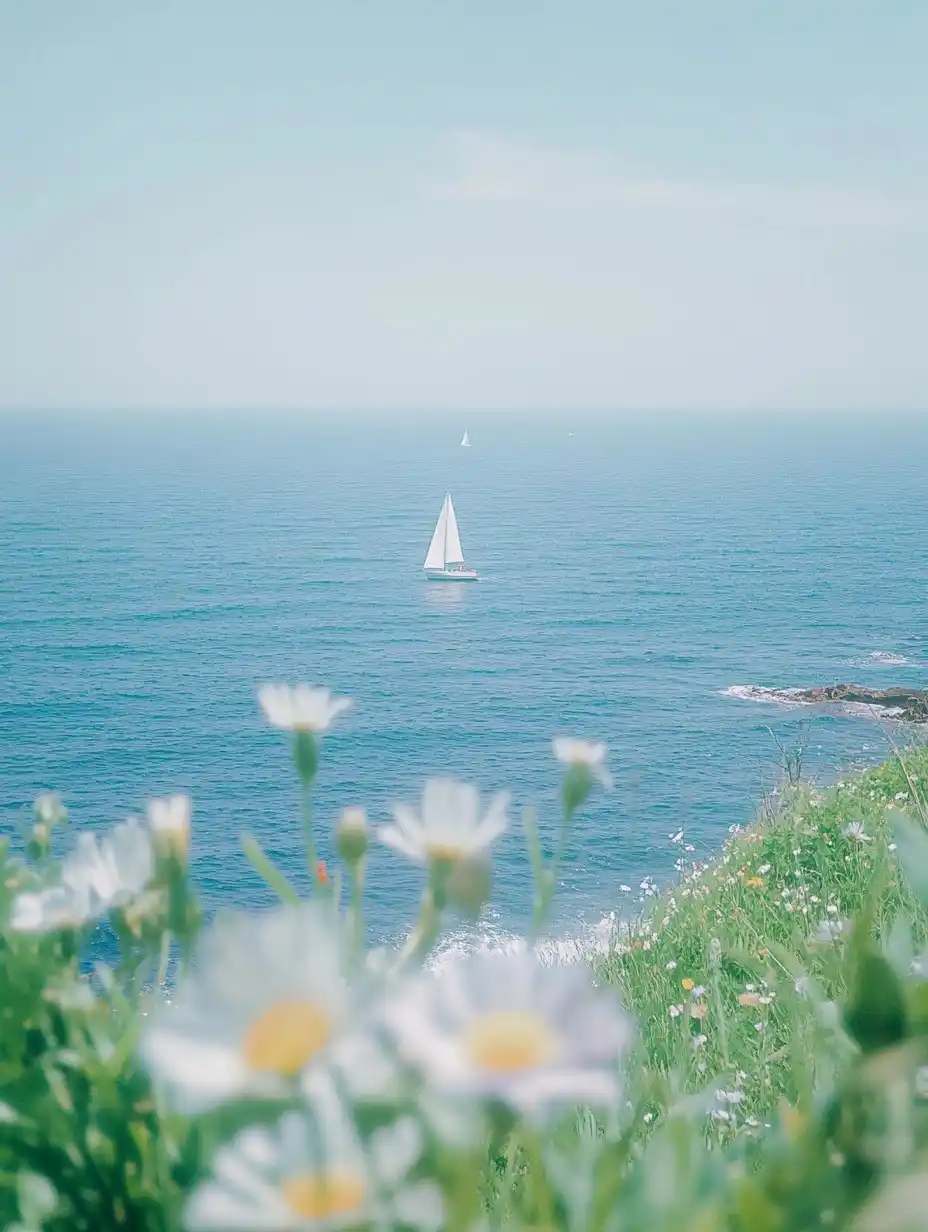 Seaside Rinko Scene Midjourney提示词