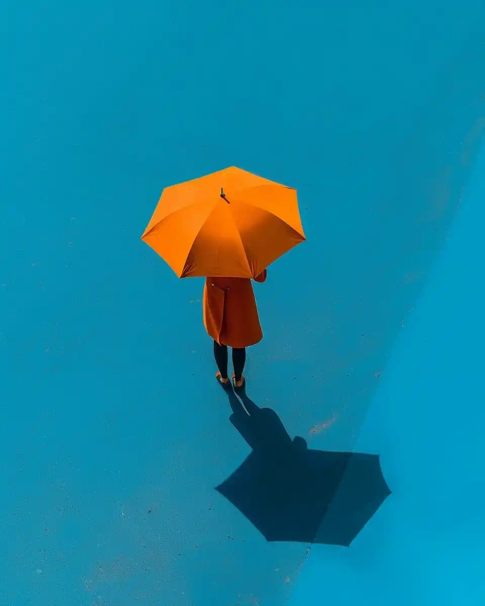 Fashion Umbrella Top View Midjourney提示词
