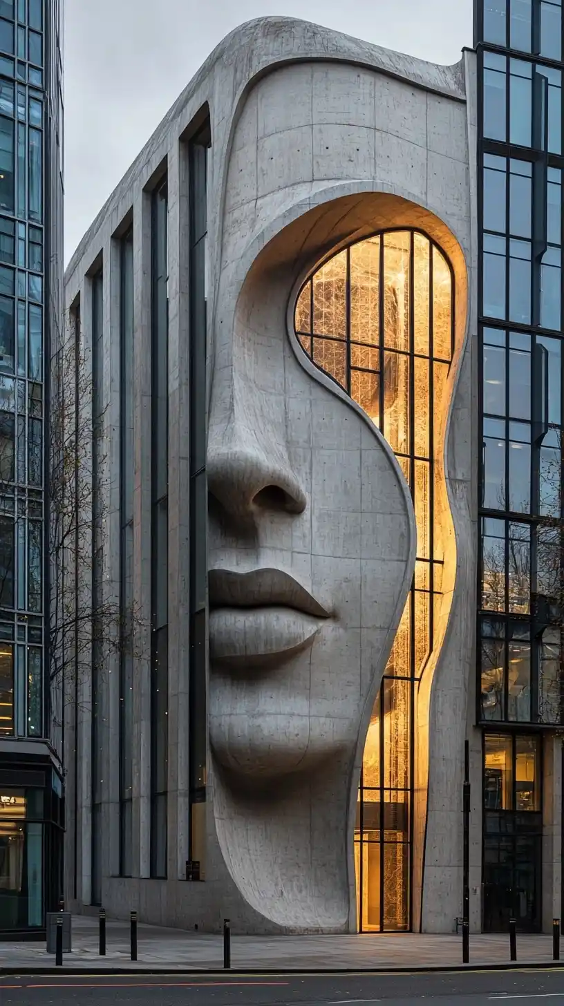 Anthropomorphic London Business Center Midjourney提示词
