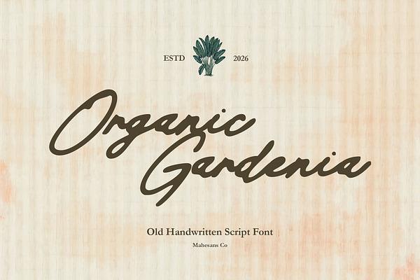 Organic Gardenia - Old Handwritten