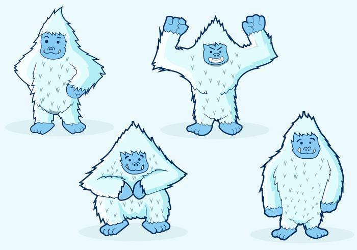雪人字符插图