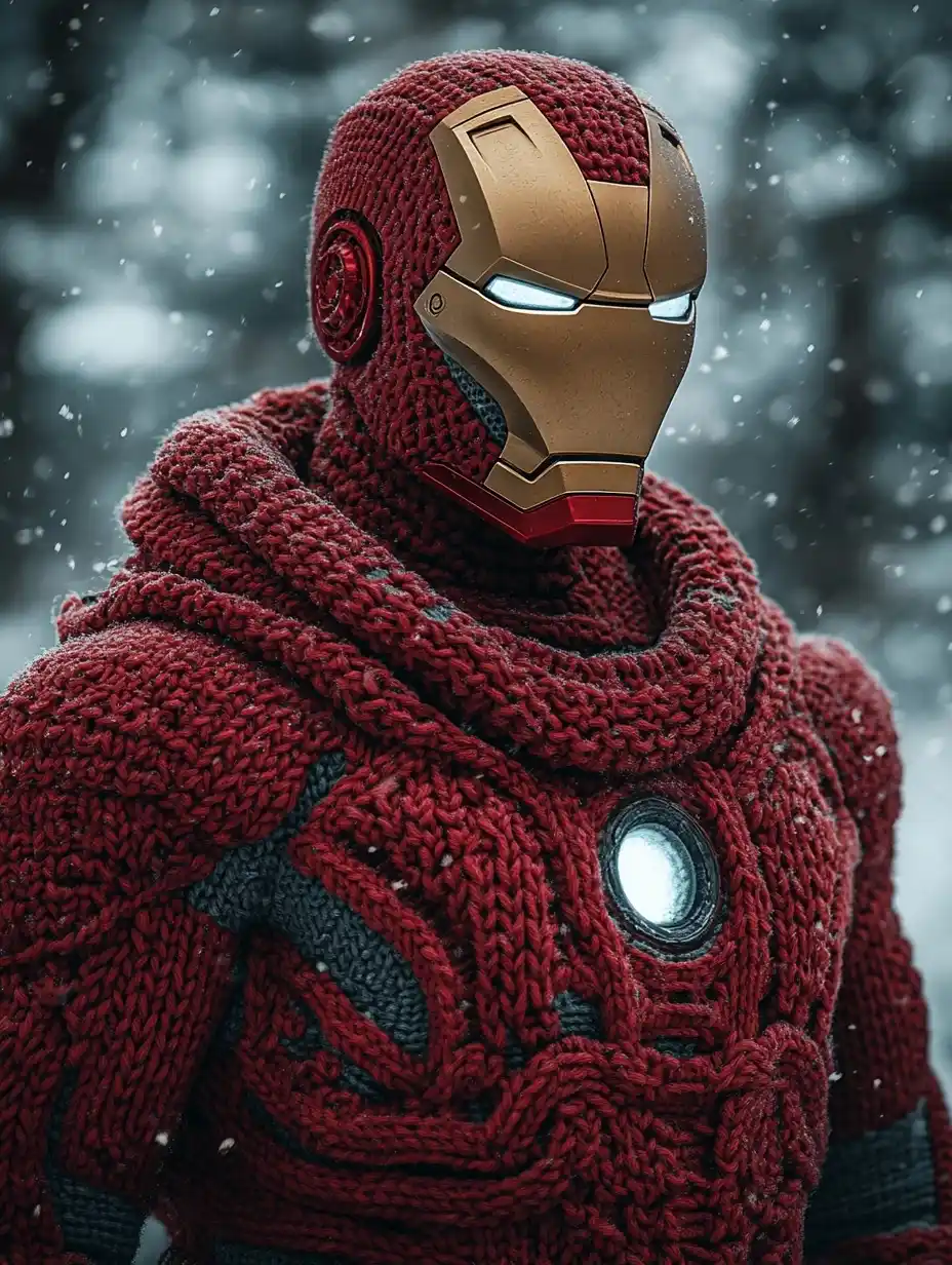 Woolen Iron Man Armor Midjourney提示词