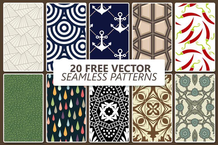 20-Free-Vector-Seamless-Patterns（20个无缝壁纸）