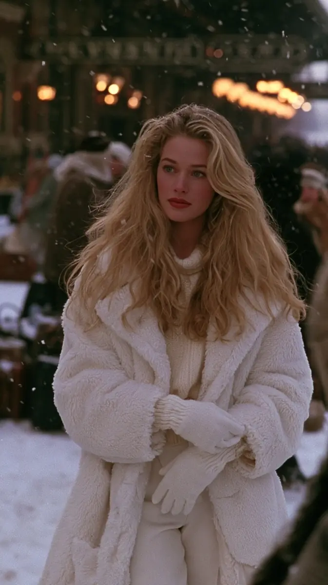 90s Cinematic Snowy Station Midjourney提示词