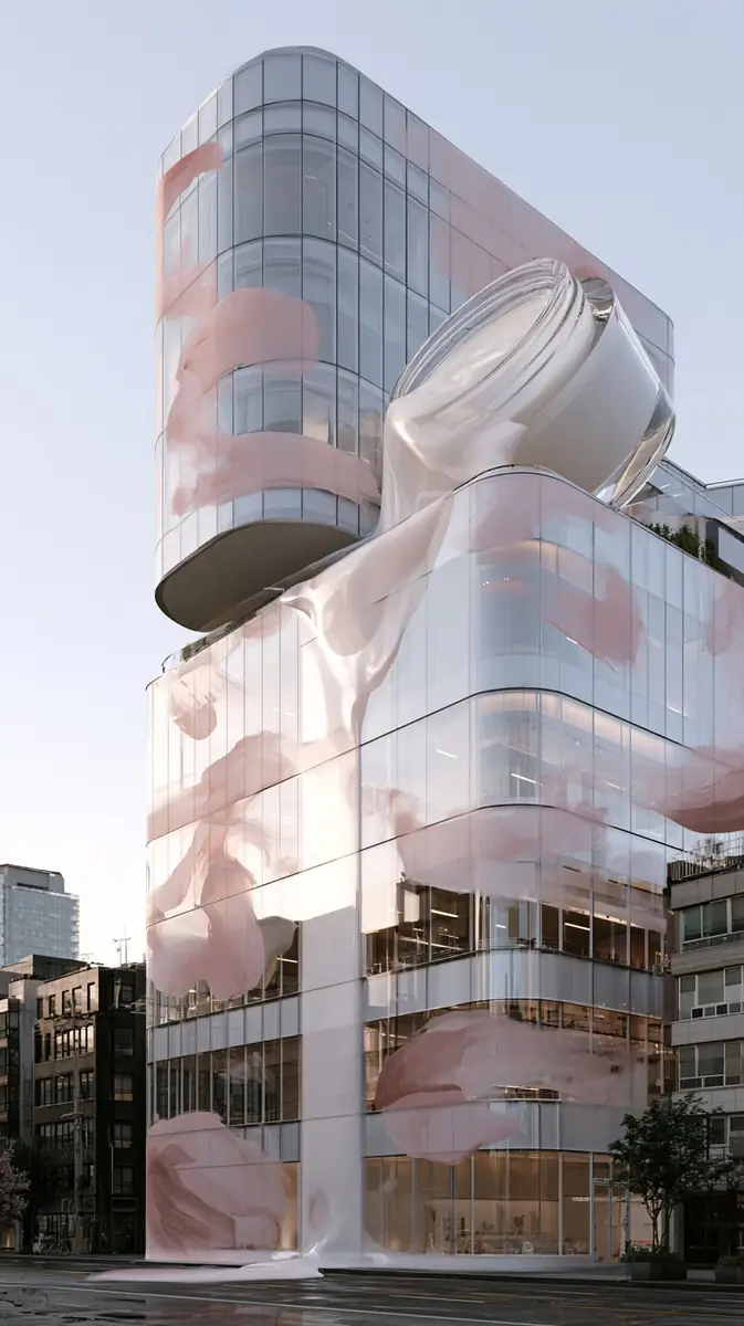 Photorealistic Balm Building FOOH Midjourney提示词