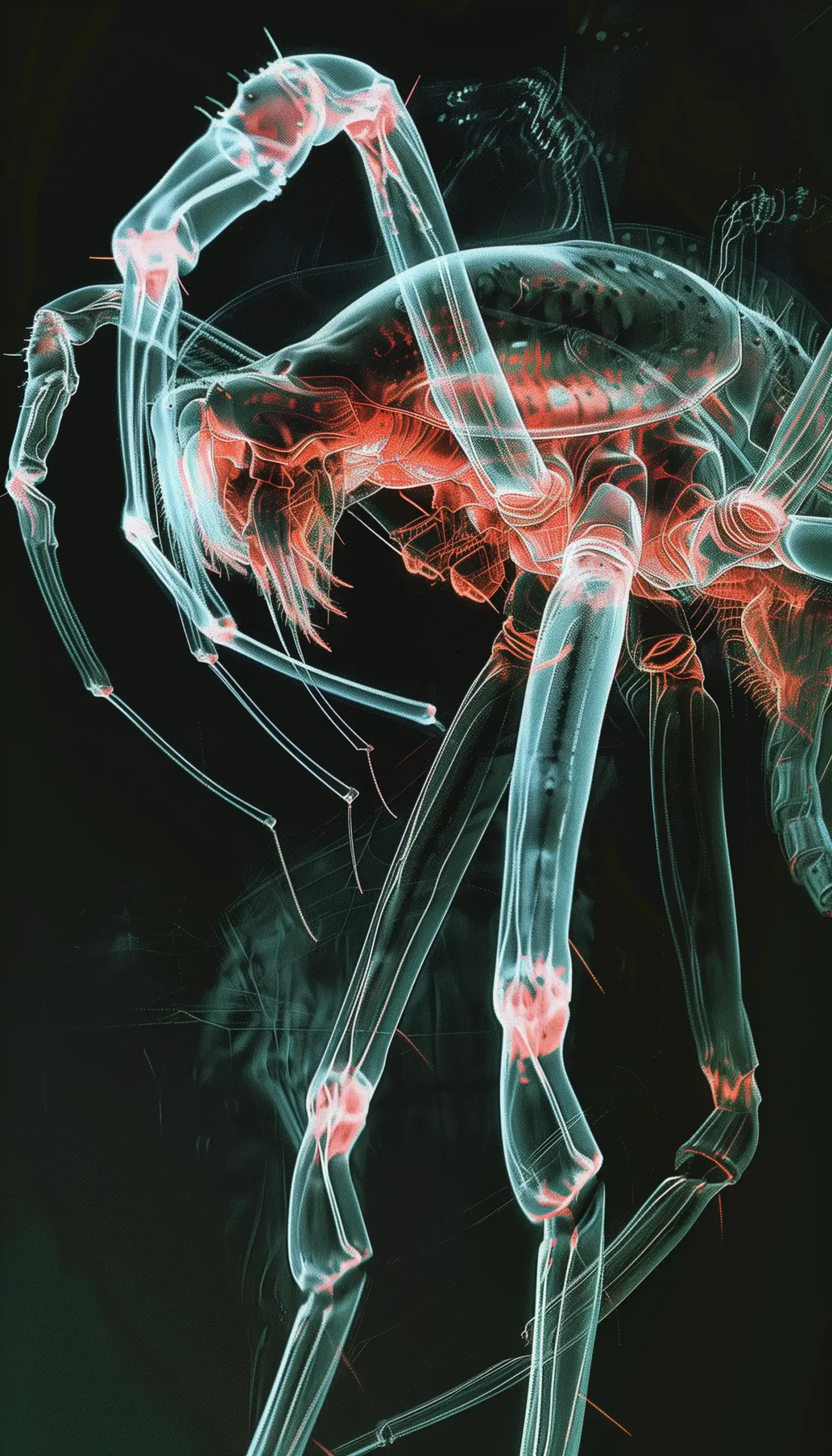 Alien Thermal Imaging Creature Midjourney 提示词生成效果