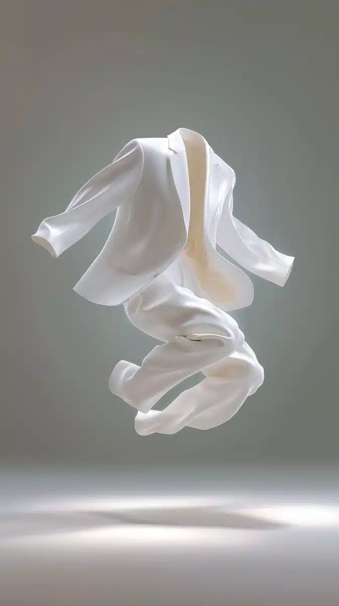 Surreal Floating Business Suit Midjourney提示词