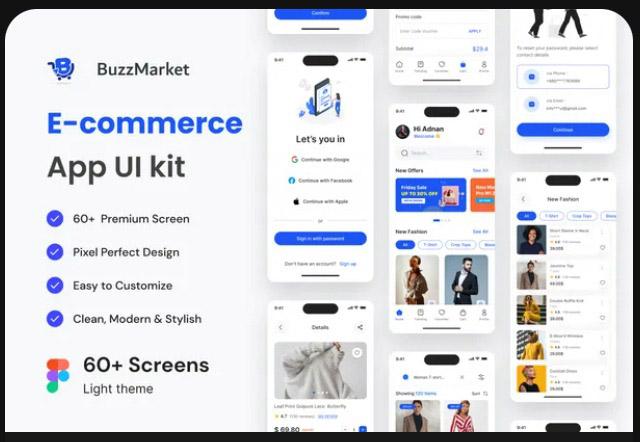 E-commerce Mobile App UI Kit