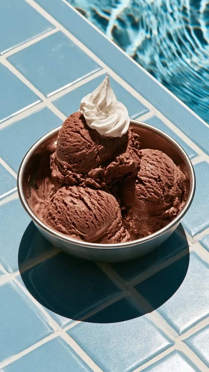 Editorial Chocolate Ice Cream Midjourney提示词