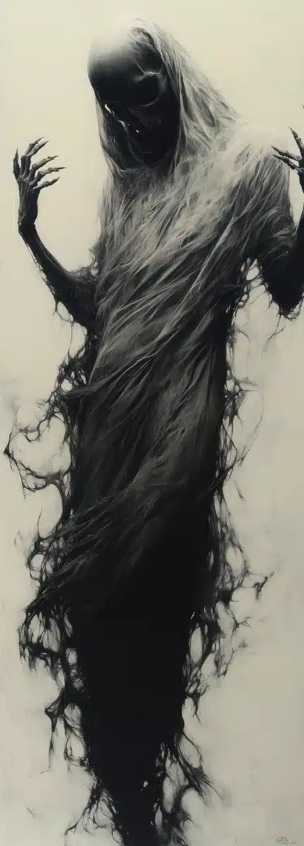 Elegant Reaper in Drer Style Midjourney提示词