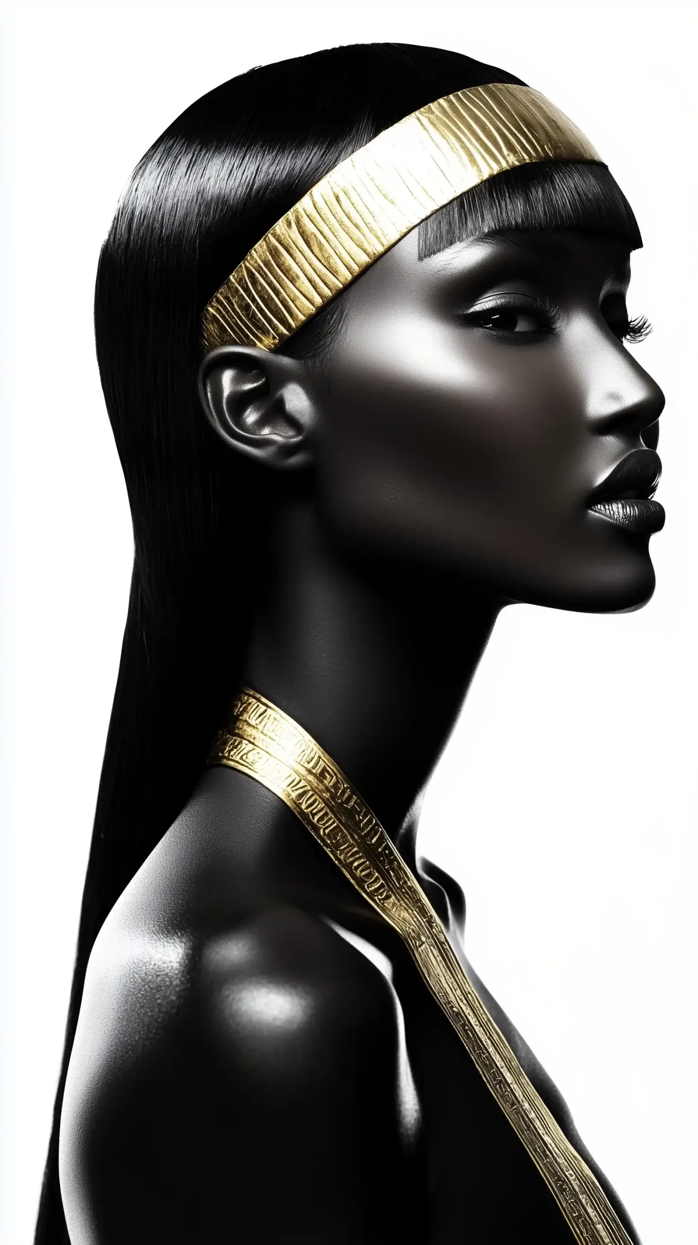 Metallic Egyptian Shoulder Design Midjourney提示词