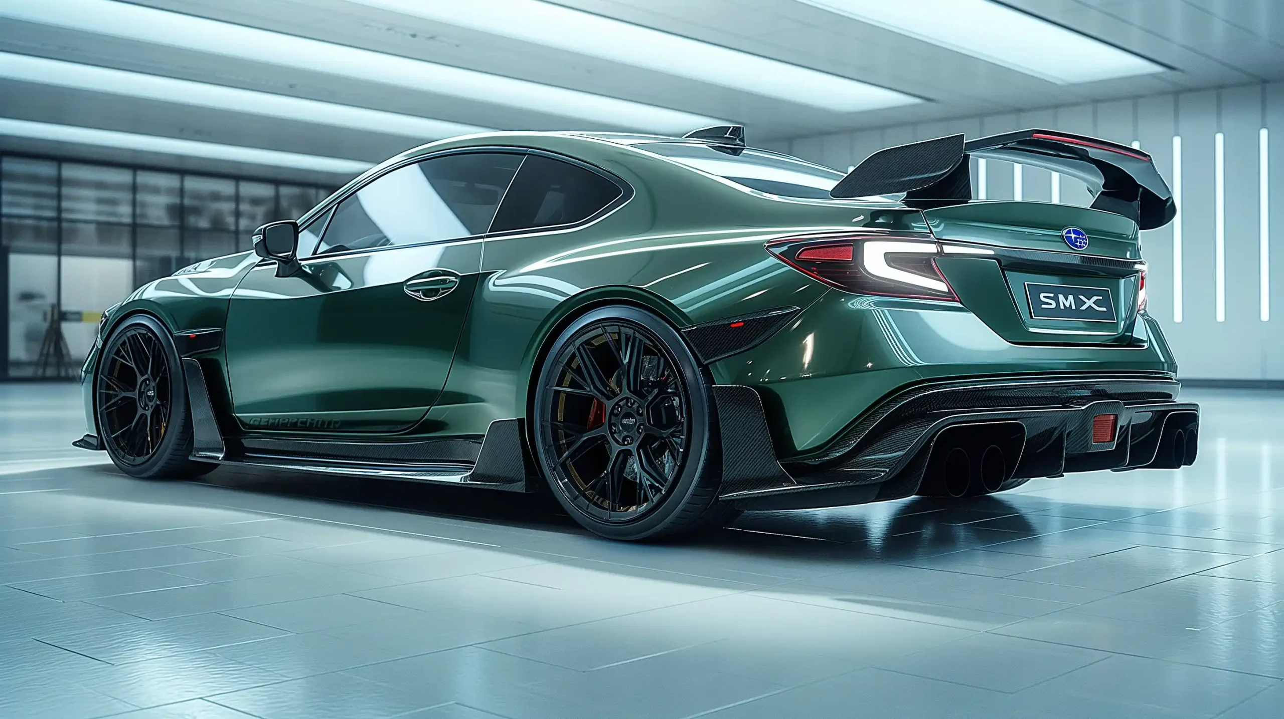 Futuristic Subaru Concept Portrait Midjourney提示词