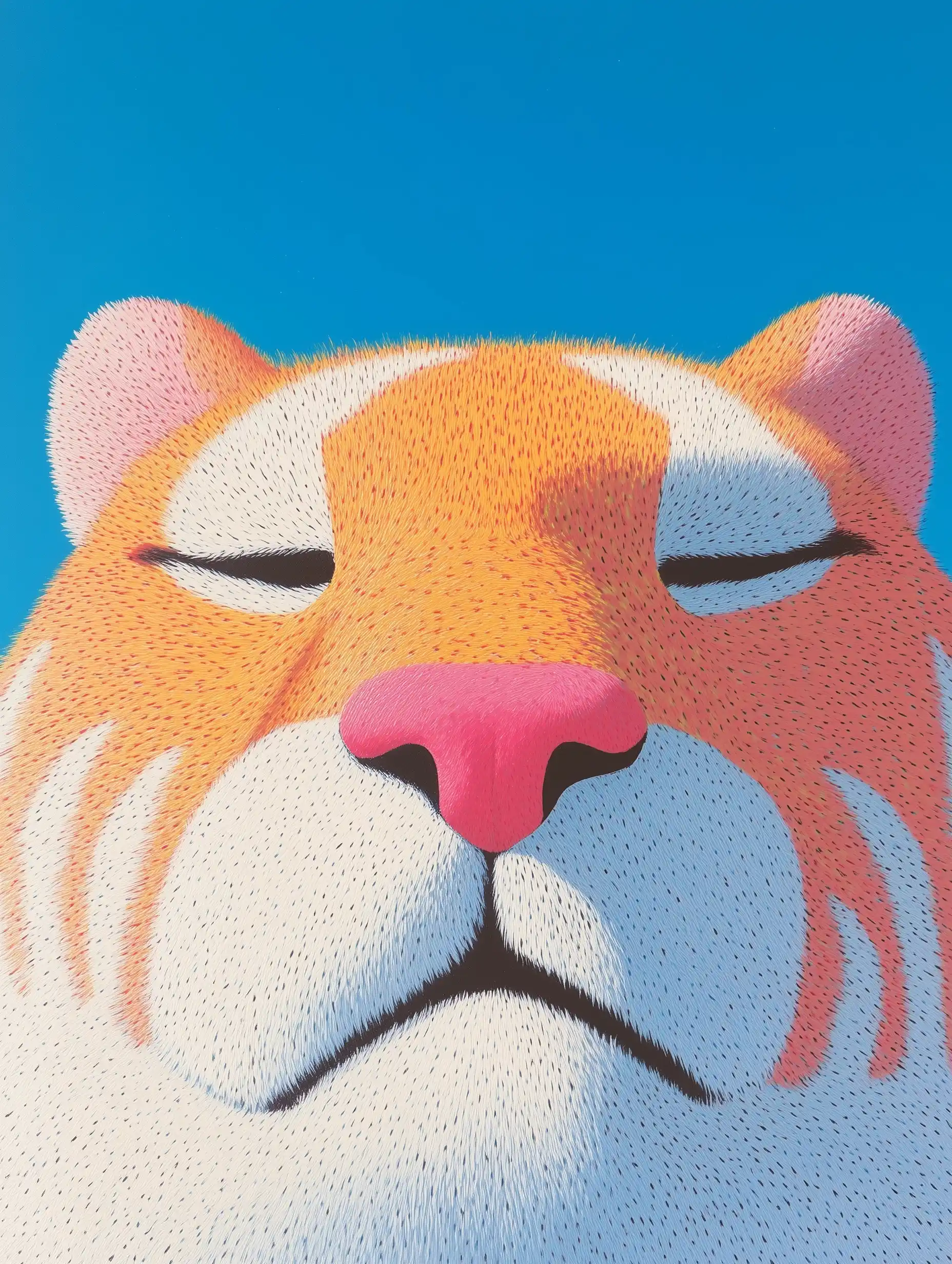 Tiger in Stylized Art Midjourney提示词