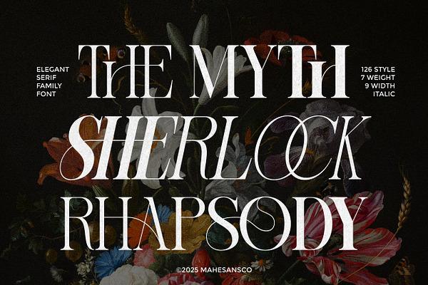 Sherlock Serif Family (126 Fonts)