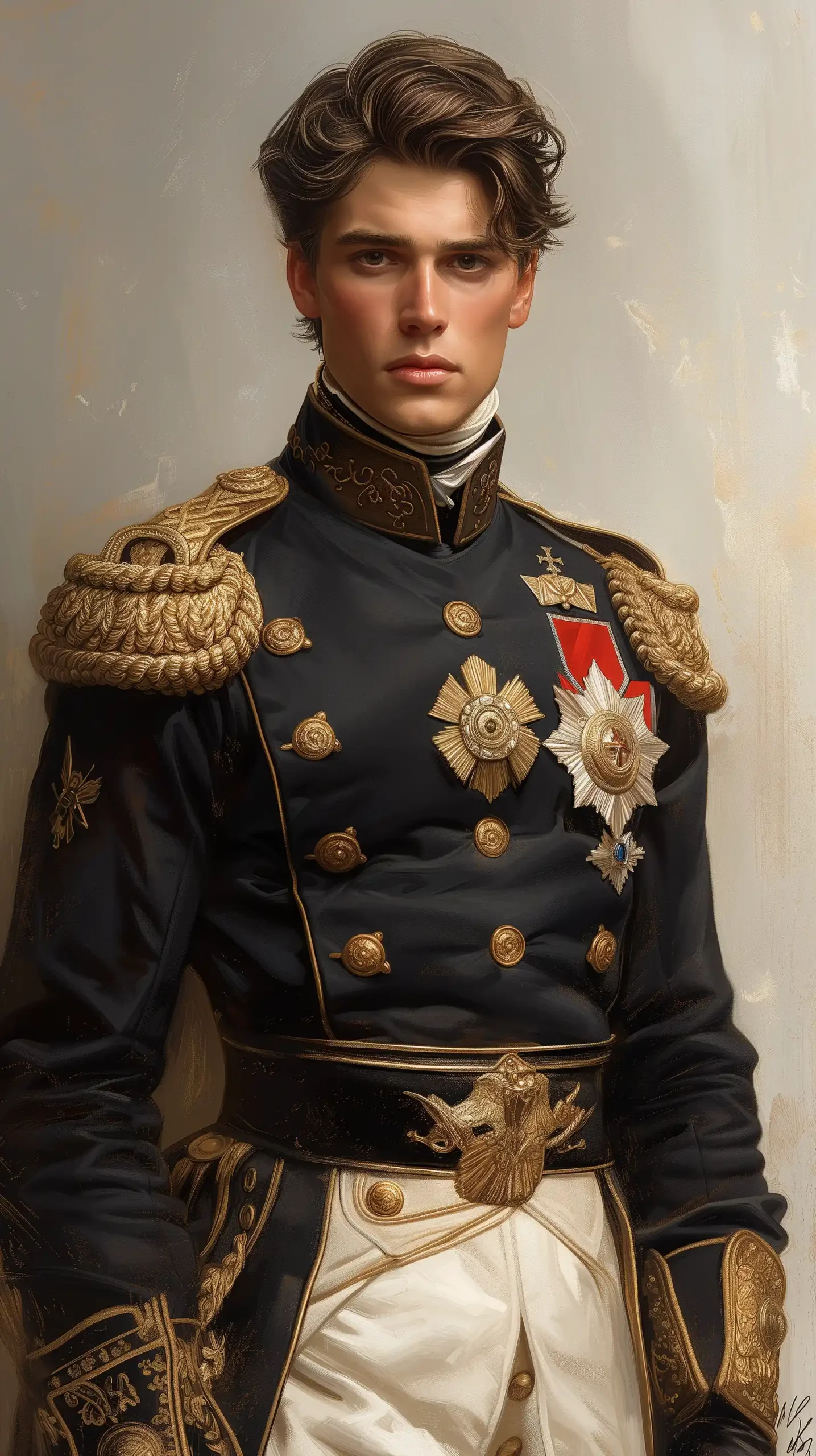 Ideal Soldier Portrait Midjourney提示词