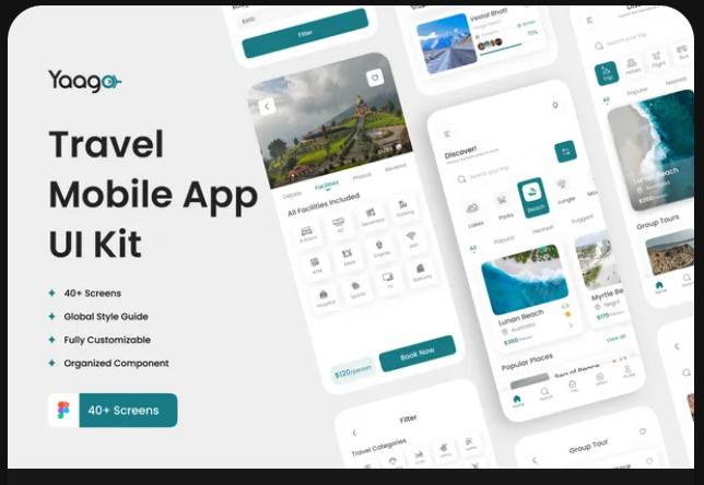 Yaago –Travel App UI Kit