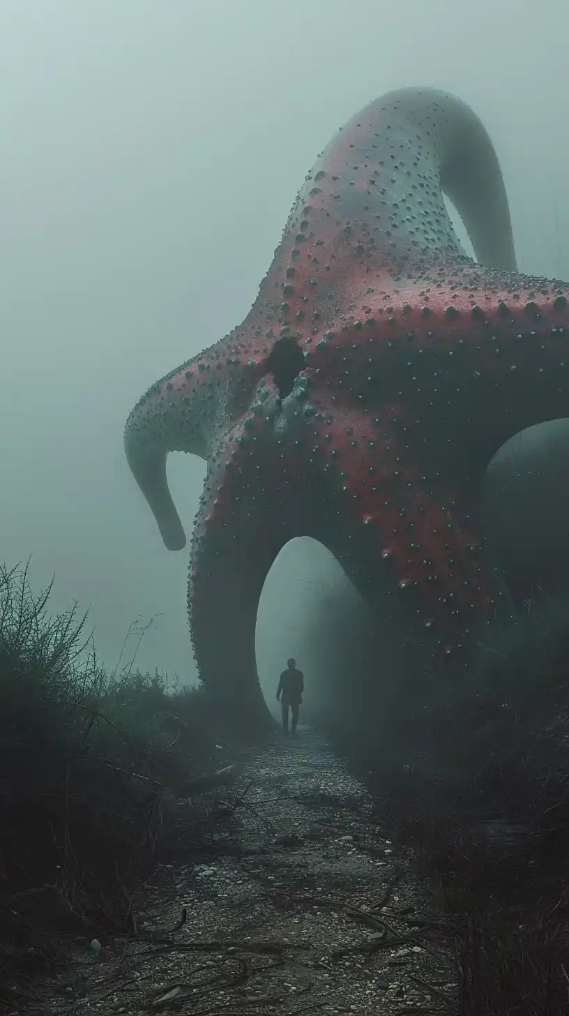 Surreal Patrick Star Portrait Midjourney提示词