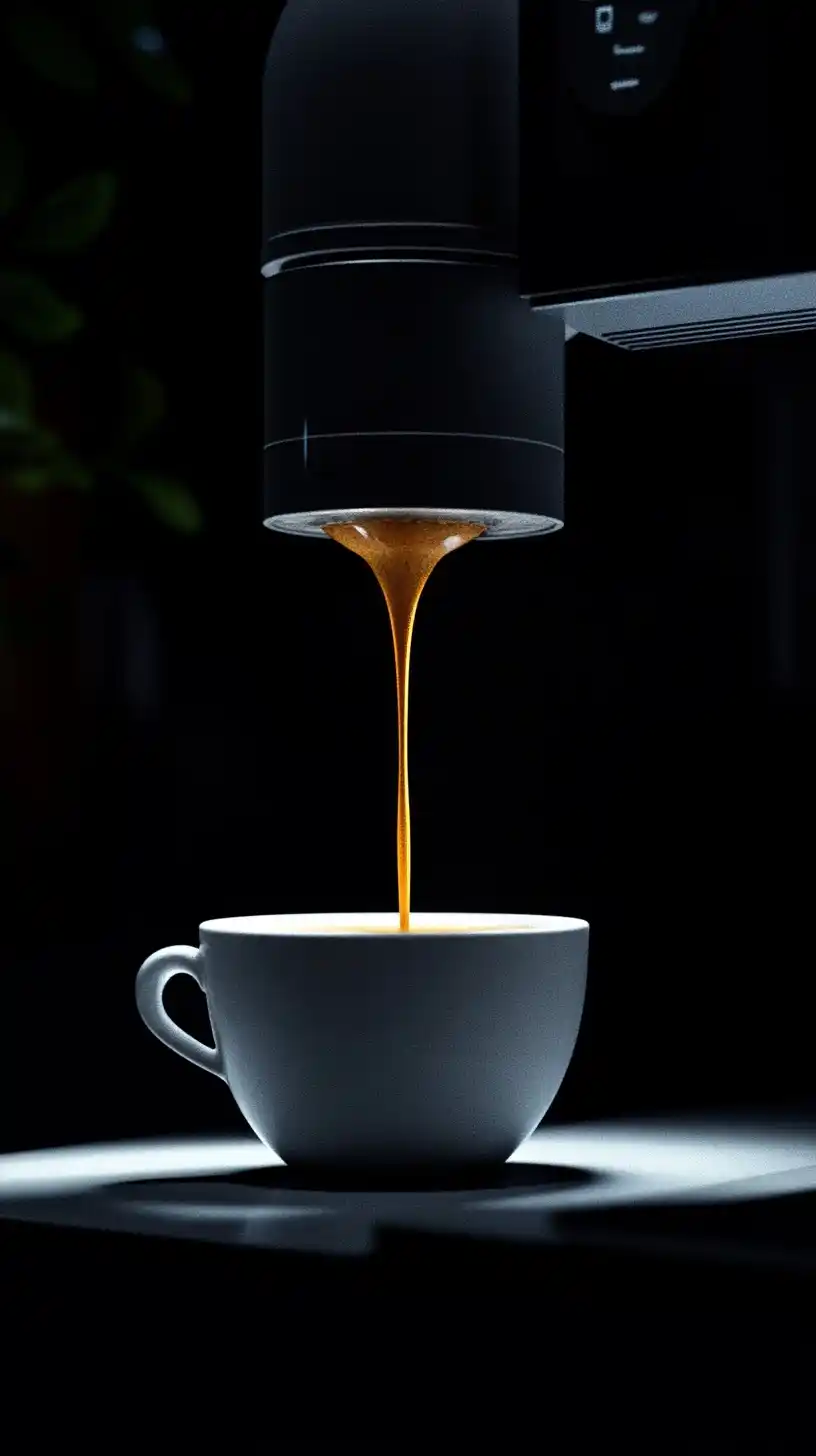 High-Detail Espresso Pour Midjourney提示词