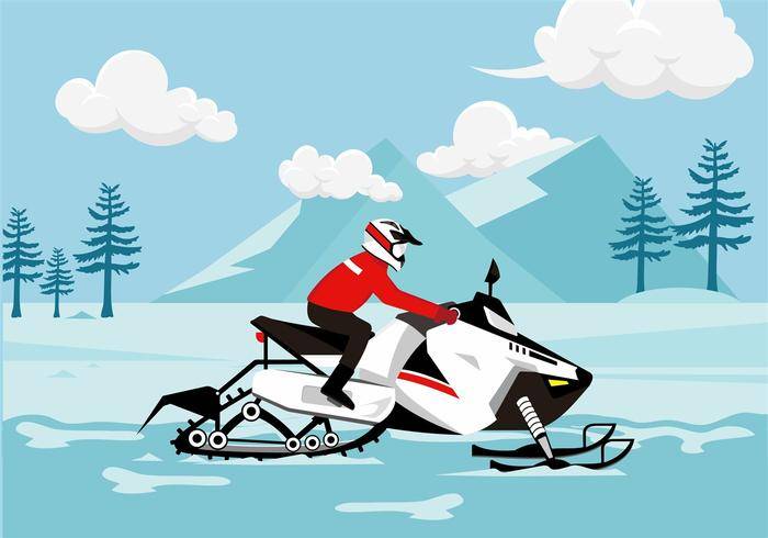 雪地车免费矢量