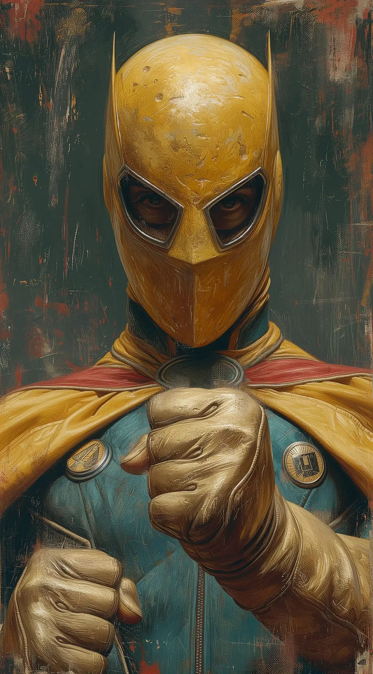 Chicano Superhero Fists Midjourney提示词
