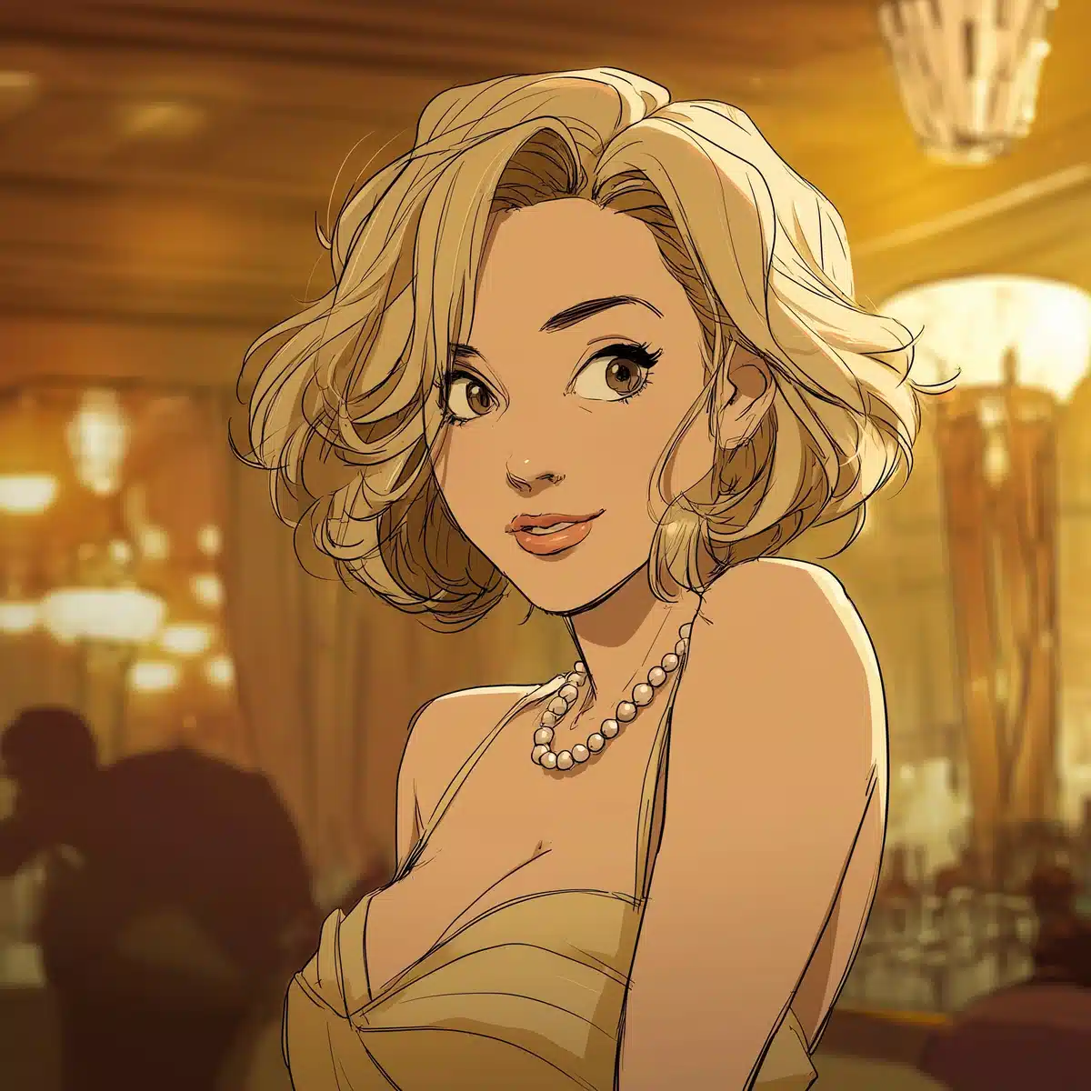 Elegant Singer in Jazz Club Midjourney提示词