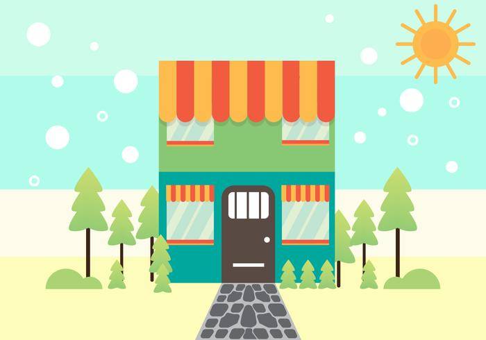 免费的石路径商店矢量