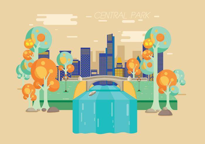 中央公园矢量