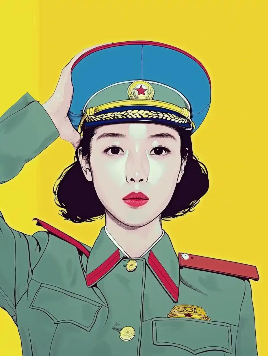 Bold Traffic Officer Portrait Midjourney提示词