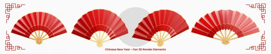 10款新年新春灯笼鞭炮中国风3D元素PSD格式