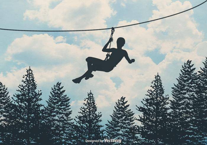 免费Zipline矢量背景