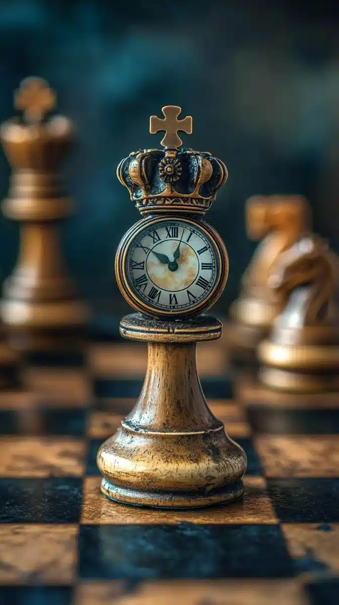 Steampunk Chessboard with Clocks Midjourney提示词