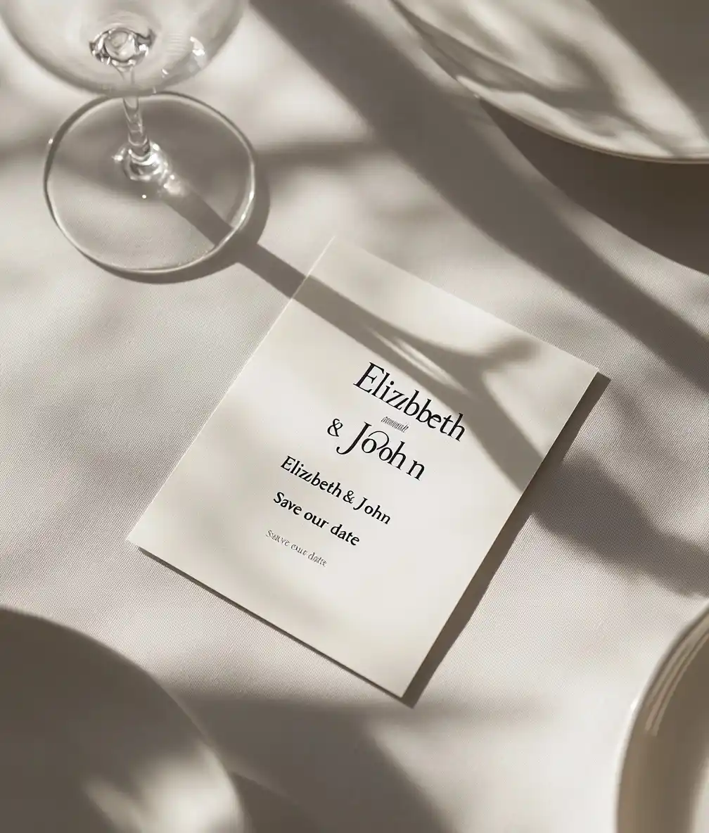 Minimalist Wedding Flat Lay Midjourney提示词