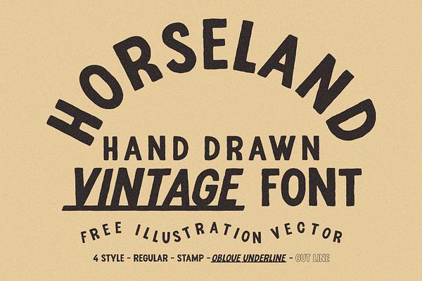 Horseland Free Illustration Vector